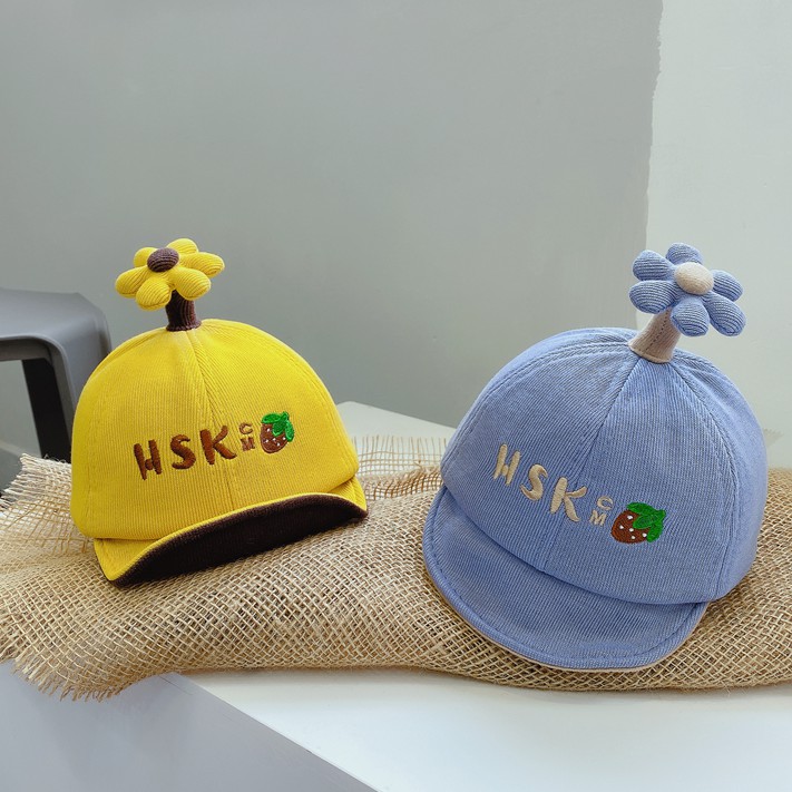 Mũ Lưỡi Trai Họa Tiết Chữ Thêu Đáng Yêu Cho Trẻ Em