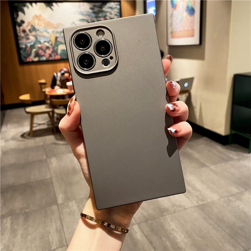 Sang Trọng Ốp Điện Thoại silicone Mềm Màu Trơn Cho iphone 13 11 12 pro max xr x xs se 2020 8 7 plus