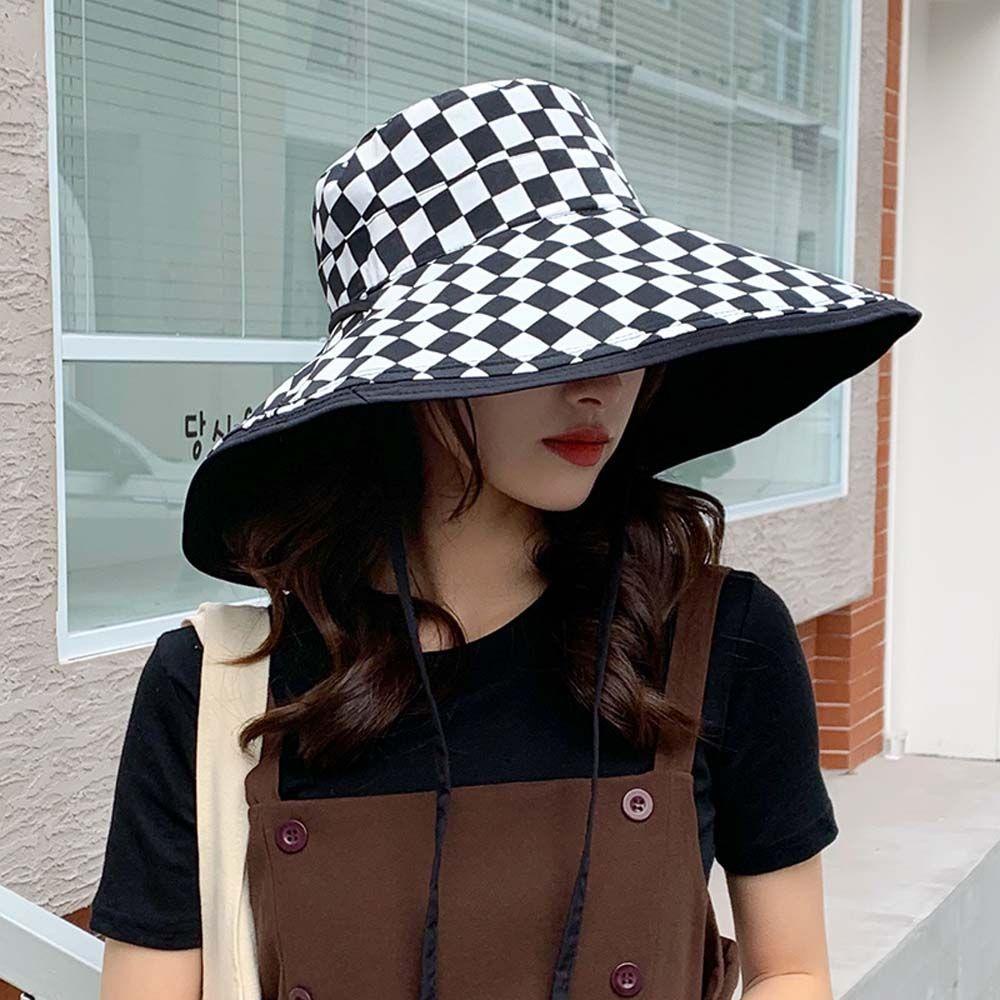 Mũ Rộng Vành Chống Nắng Chống Tia UV Chất Liệu Cotton Cao Cấp Thời Trang Cho Nữ