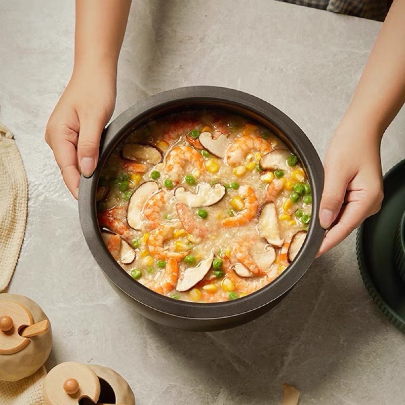 Nồi cơm điện tử BEAR DFB-C30L3 màu trắng dung tích 3L lòng nồi dày , giữ nhiệt tốt  nhiều chức năng