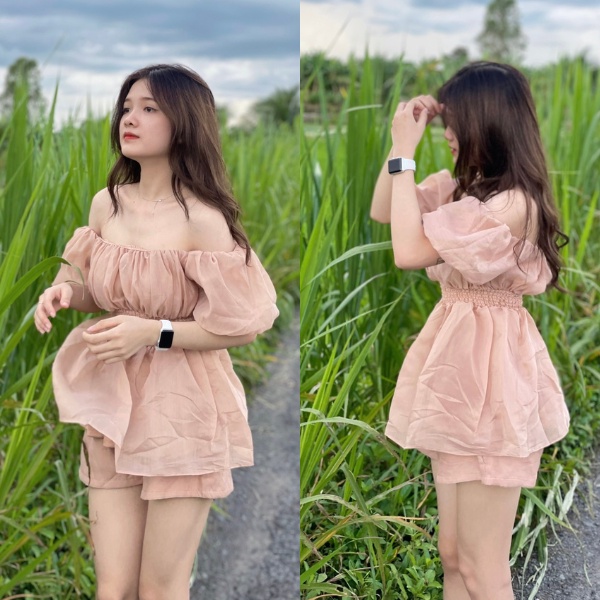 Váy ulzzang tiểu thư babydoll kèm quần cao cấp  PLS38