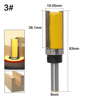 Bộ 4 mũi phay gỗ thẳng bi ngược