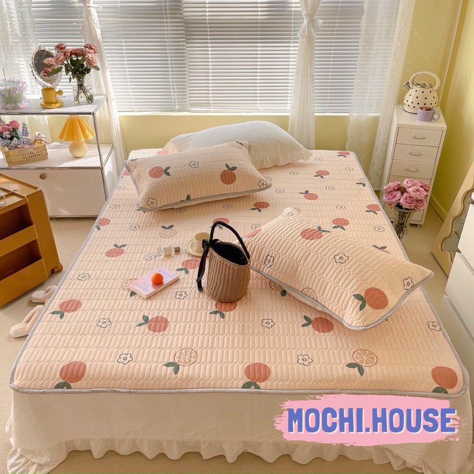 THẢM ĐIỀU HÒA MOCHI.HOUSE CHIẾU CAO SU NON CHẤT TENCEL LATEX MÁT LẠNH HÀNG NHẬP KHẨU