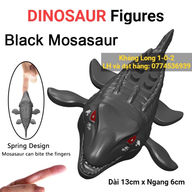 Đồ Chơi Khủng Long 2022 Bộ 8 Con Nhiều Chủng Loài Hãng Lele con dài 12cm x cao 8cm