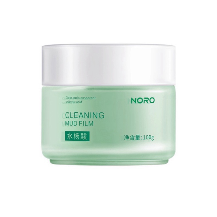 Mặt nạ bùn Noro tinh chất trà xanh chăm sóc da ngừa mụn đầu đen 100g 【MẶT NẠ NORO】
