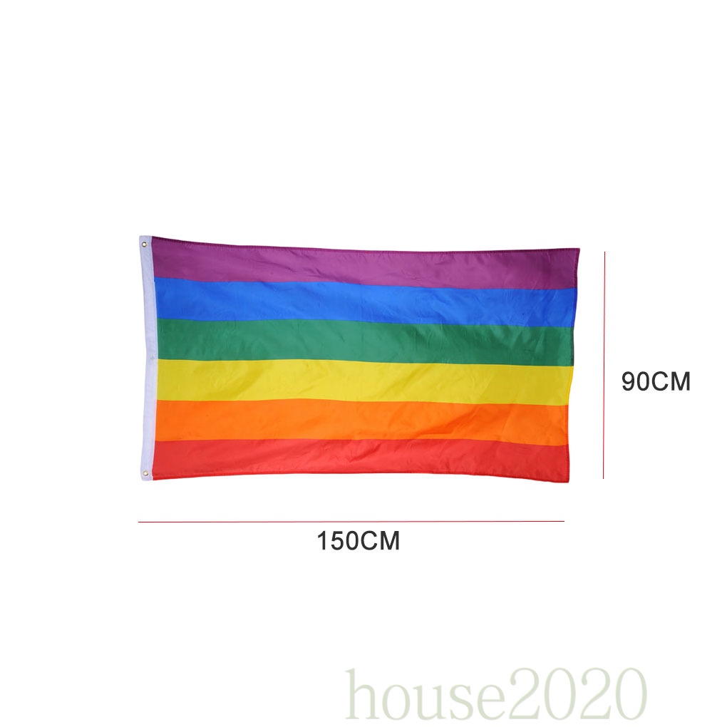 Lá cờ cầu vồng LGBT nhiều màu sắc kích thước 2020 90x150cm