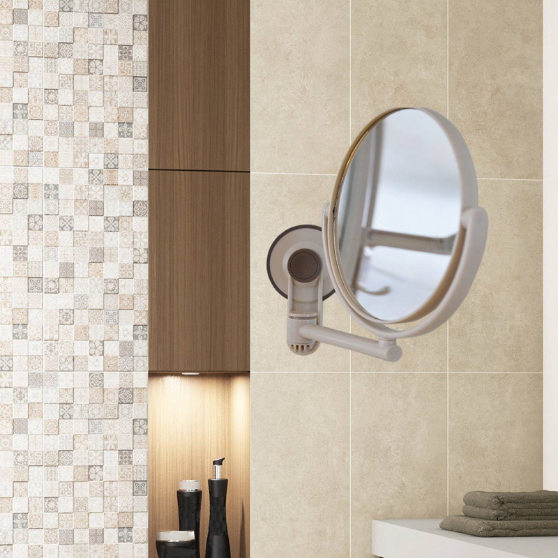 Gương trang điểm có giác hút độ phóng to 1X/3X cho nhà tắm