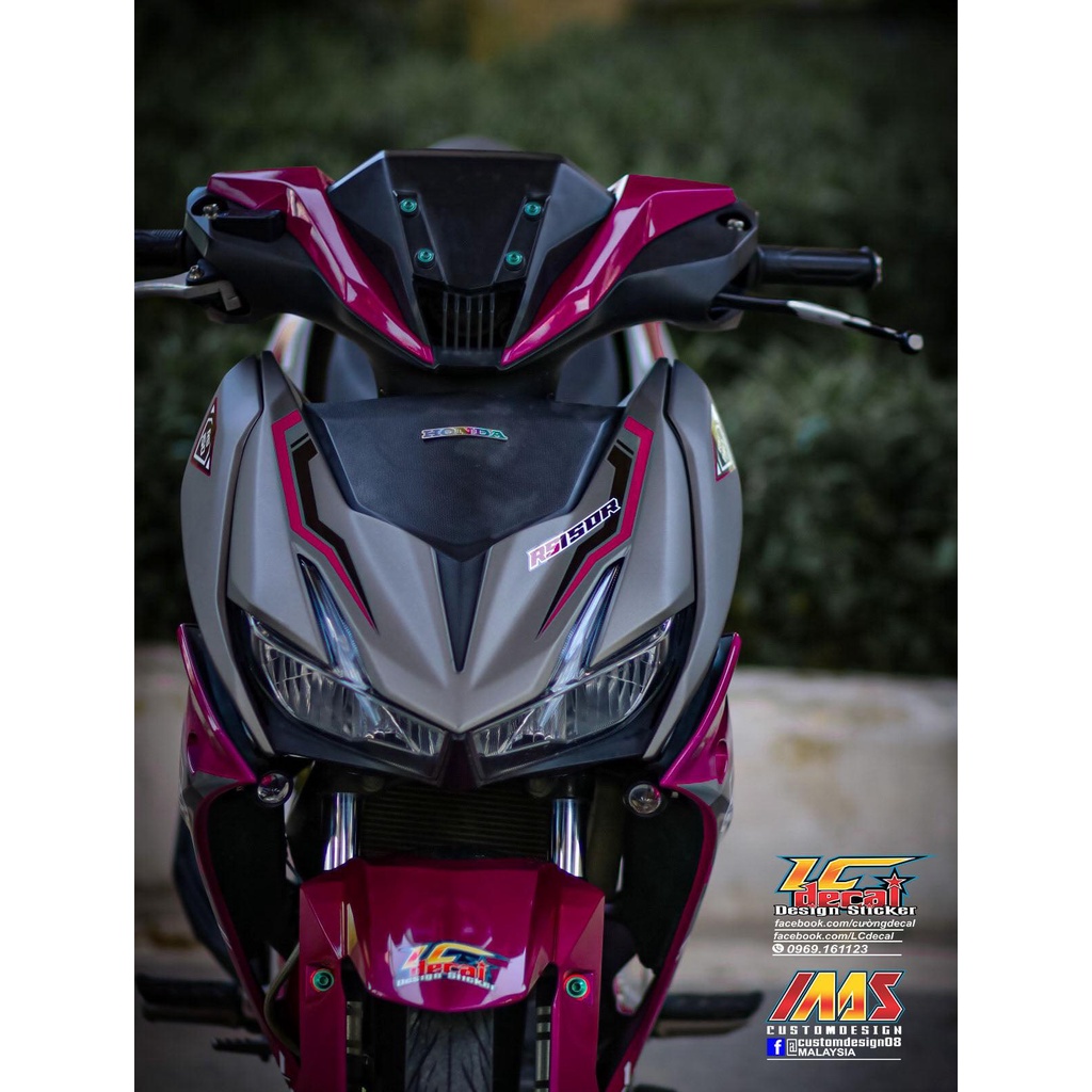 [Siêu Sale] Tem Decal Rời mẫu RS150 cho Winner X tím xám - mẫu mới nhất 2022 siêu hot
