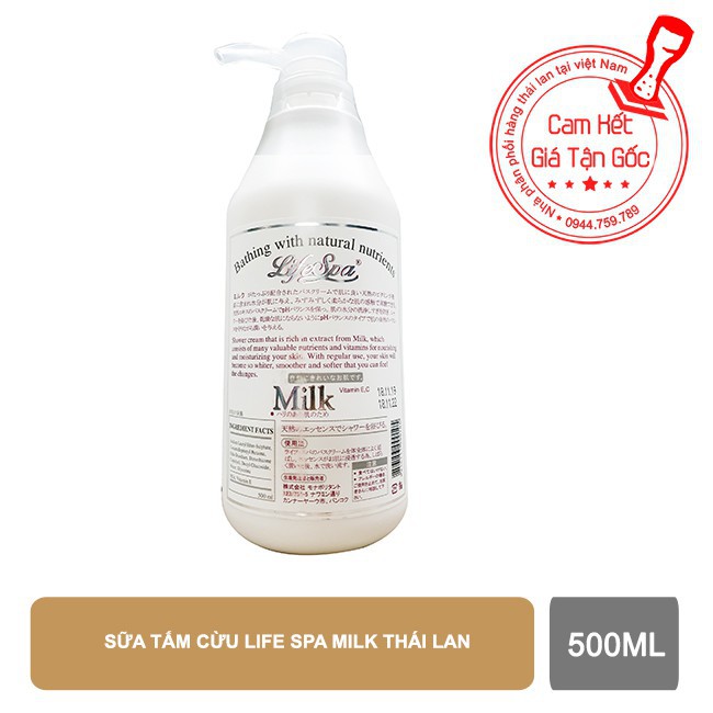 Sữa tắm Life Spa Milk thái lan 500ml (T.MART)