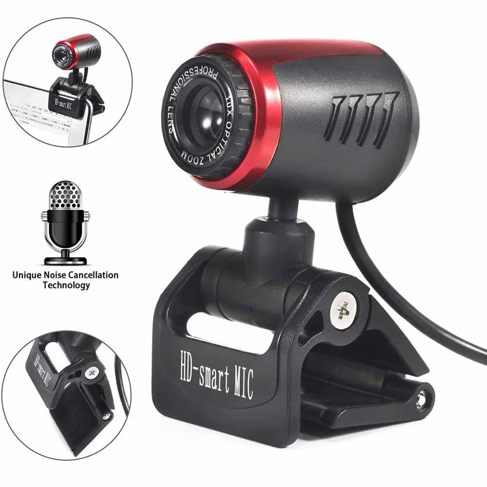 Webcam USB 2.0 có thể xoay kèm micro cho máy tính/Laptop