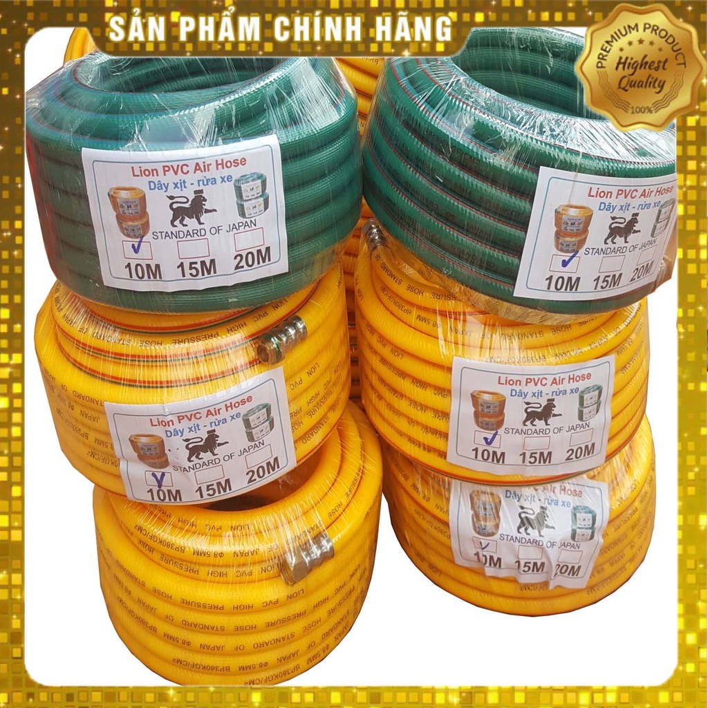 DÂY RỬA XE LION ÁP LƯC BỐ NỈ 10M CAO CẤP