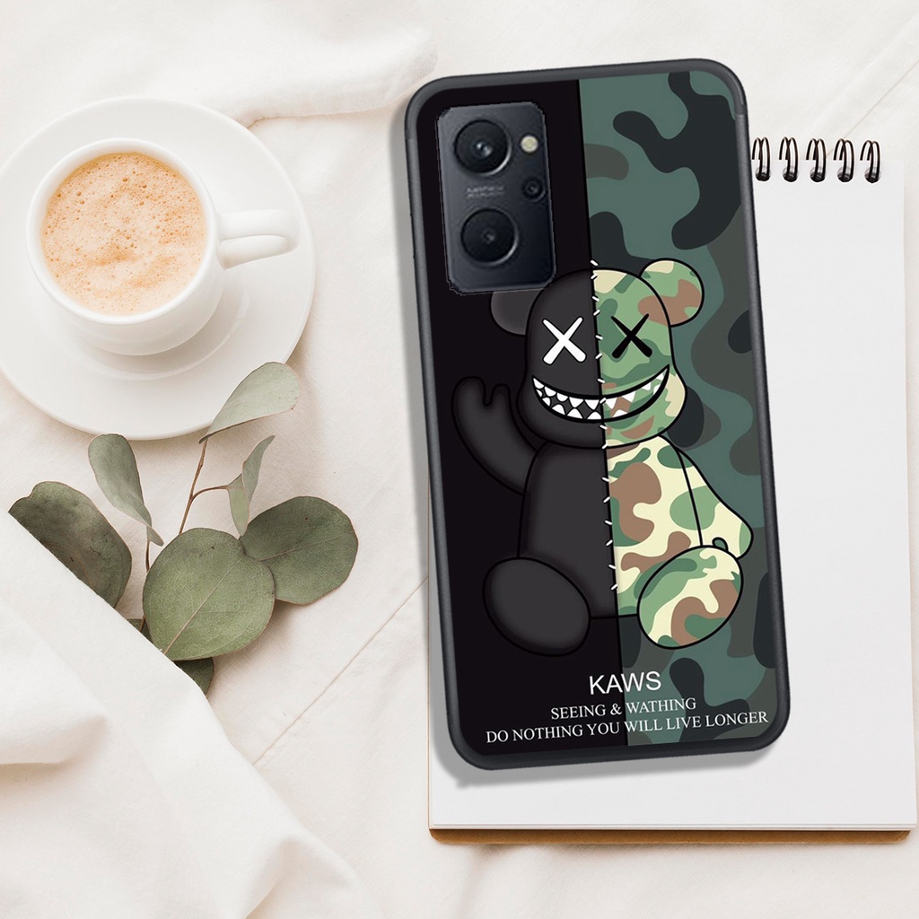 ỐP LƯNG OPPO RENO 7 - RENO 7Z , IN HÌNH GẤU BEAR BRICK DỄ THƯƠNG, BAO ĐẸP.