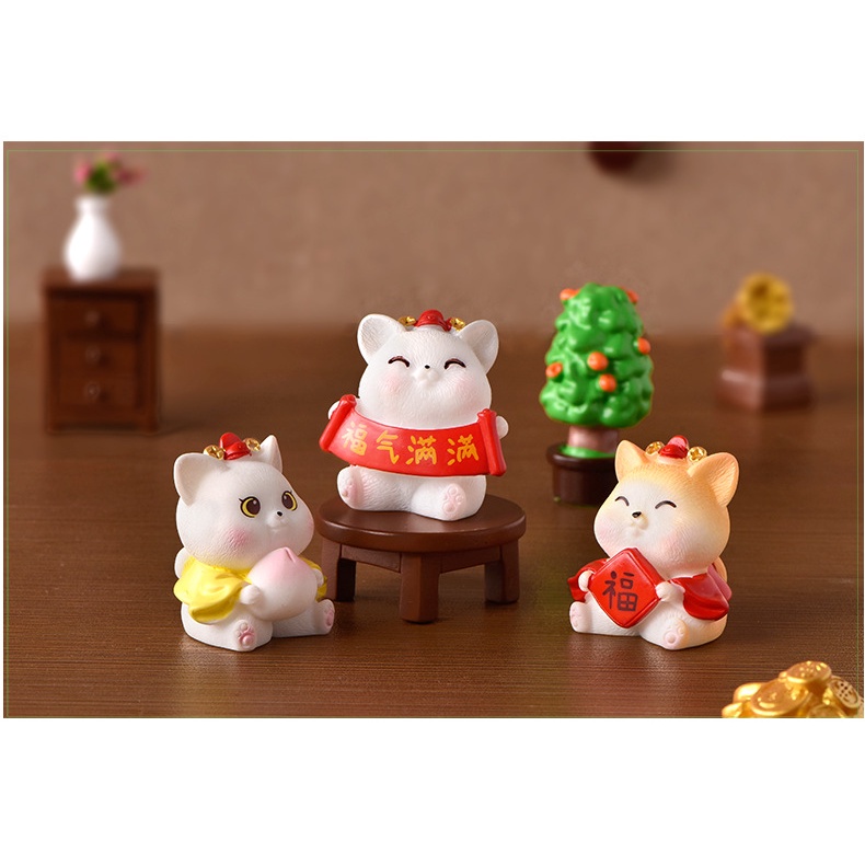 Tiểu cảnh mèo thần tài mini ❤️ TERRARIUM ❤️ Mèo may mắn tài lộc