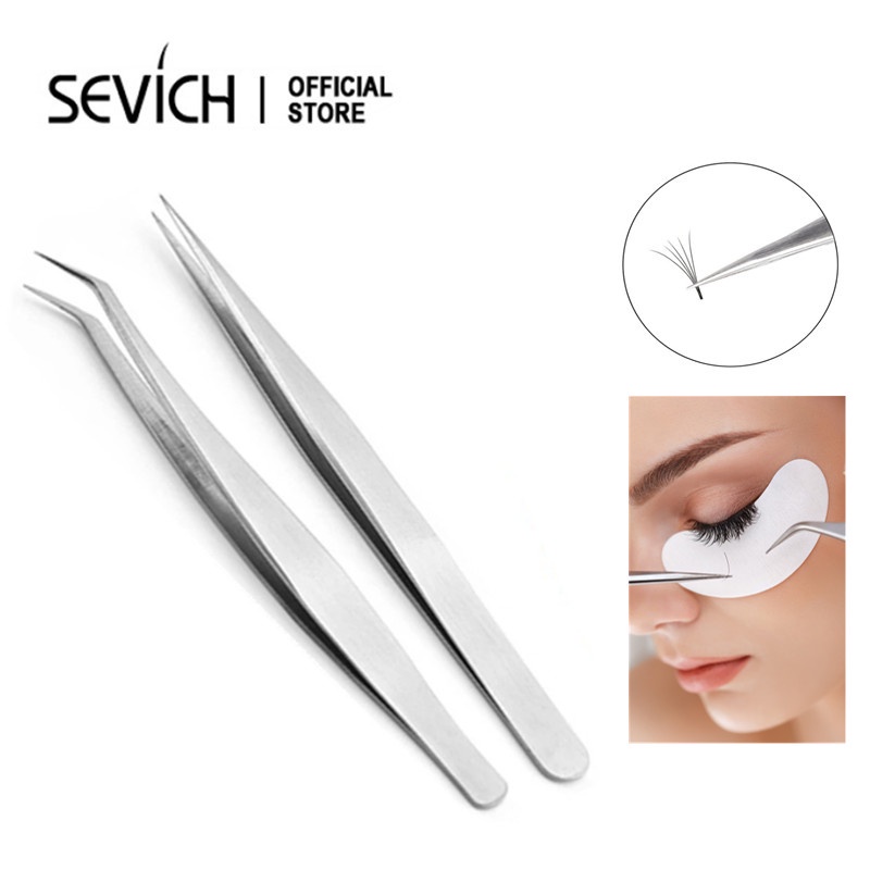 🌈Nhíp Sevich Hỗ Trợ Nối Lông Mi Bằng Thép Không Gỉ