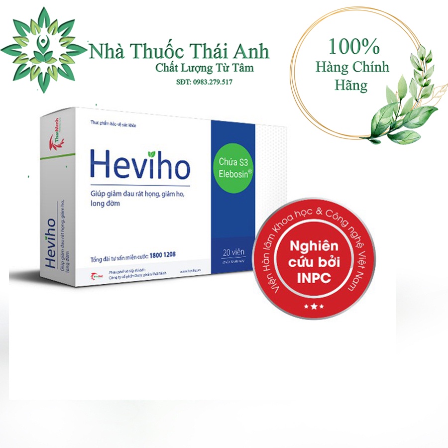 HEVIHO - Giảm Ho Giảm Đau Rát Họng