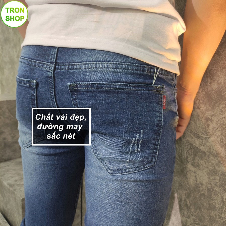 Quần jean nam co giãn vải jean dày chất lượng TS795 Tronshop
