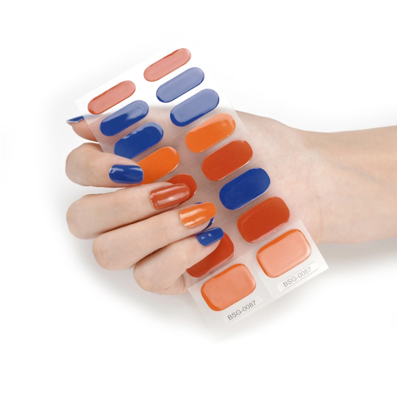 Set 16 Dải Gel Dán Toàn Diện Chống Tia UV / Ánh Sáng LED