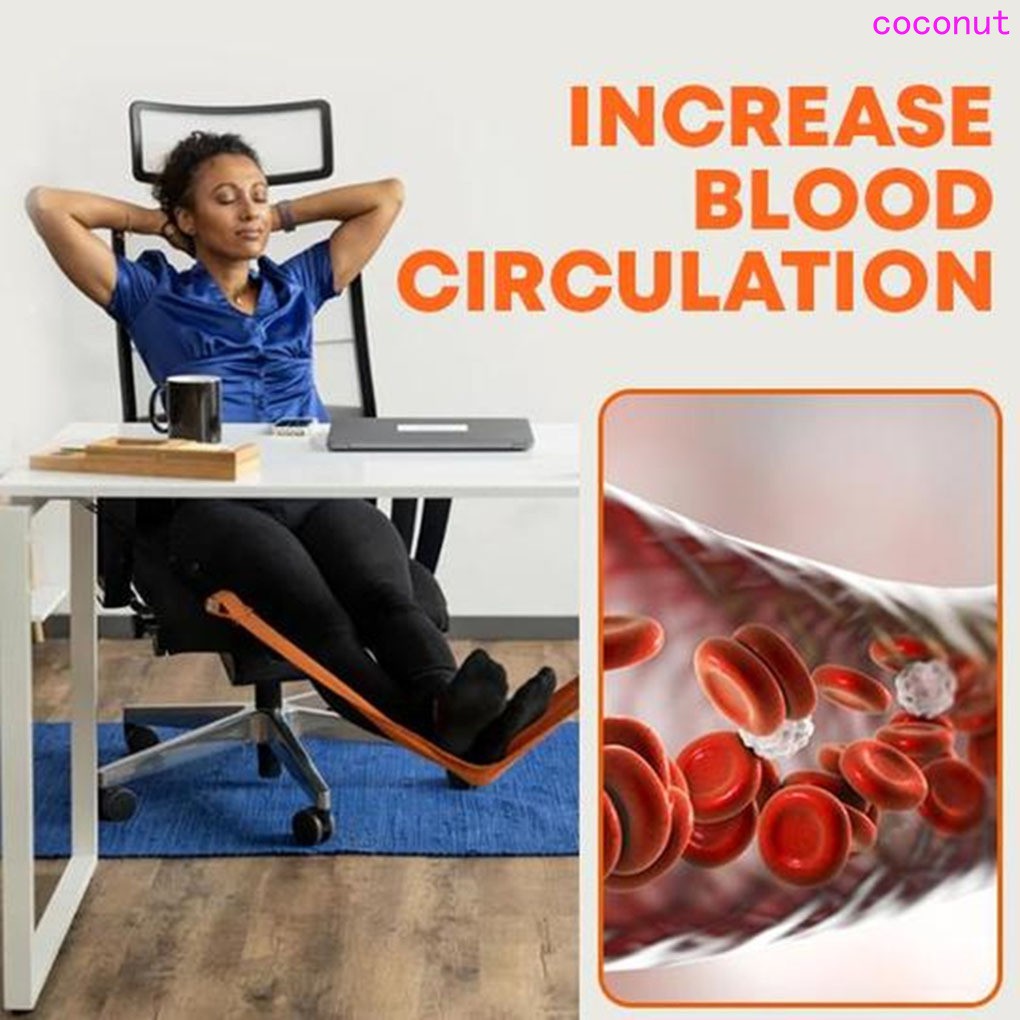 Võng gác chân bằng vải bố thoáng khí tiện dụng dùng trong nhà/văn phòng