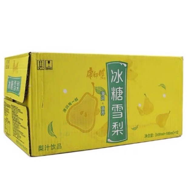 Sỉ 1 thùng 12 chai nước lê 900-1000ml