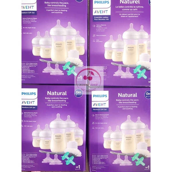 Bình sữa Avent Philips Natural PP 125ml (tách set)