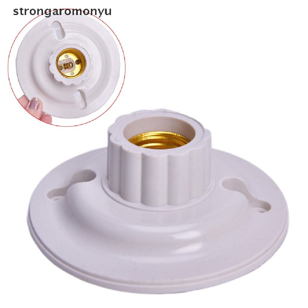 Đui đèn led thả trần e27 dáng tròn có vít vặn