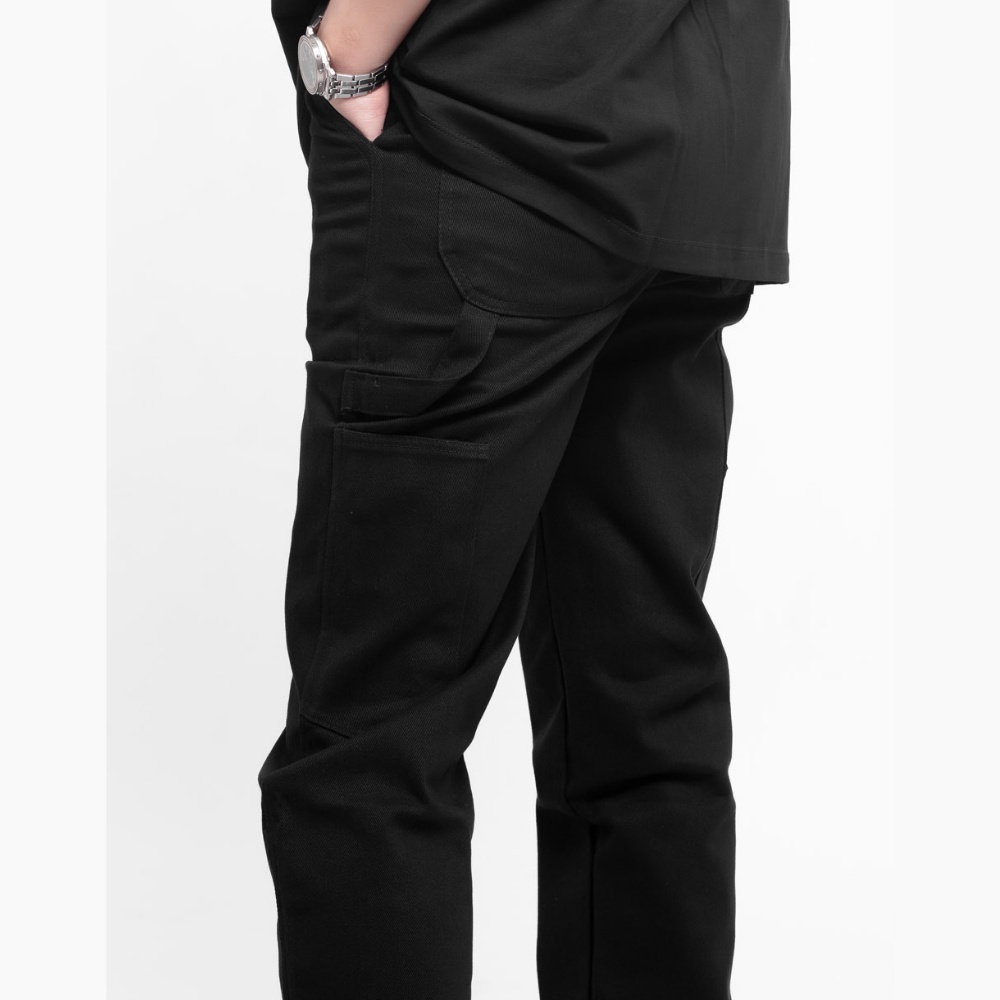 Quần dài nam twill pants màu đen Tum Machines Black - Twill Slim Pant