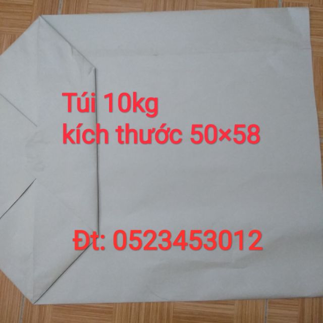 100 túi giấy xi măng 10kg loại to