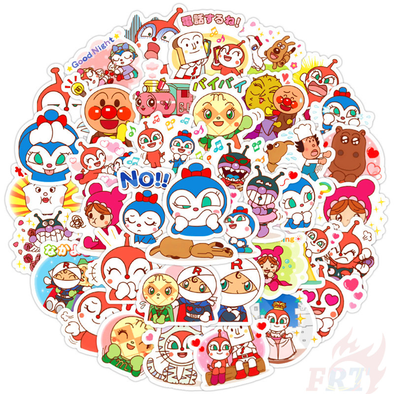 Bộ 40 Miếng Dán Hoạt Hình Anpanman - Series 03