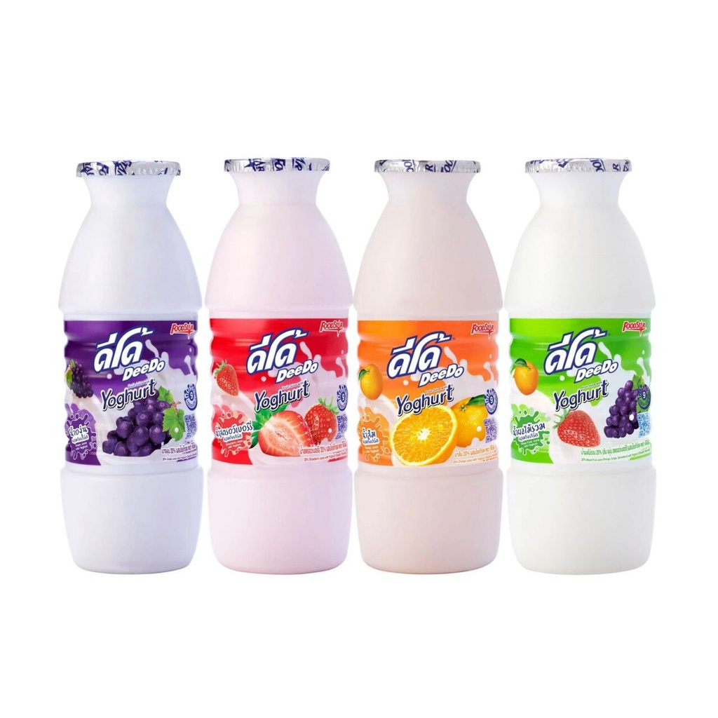 [Rẻ Vô Địch] Lẻ 1 chai Nước Sữa Chua Trái Cây Nội Địa Thái Lan Deedo 150ml