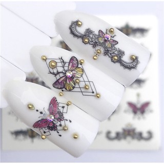 Decal nước 3D dán móng xinh 09