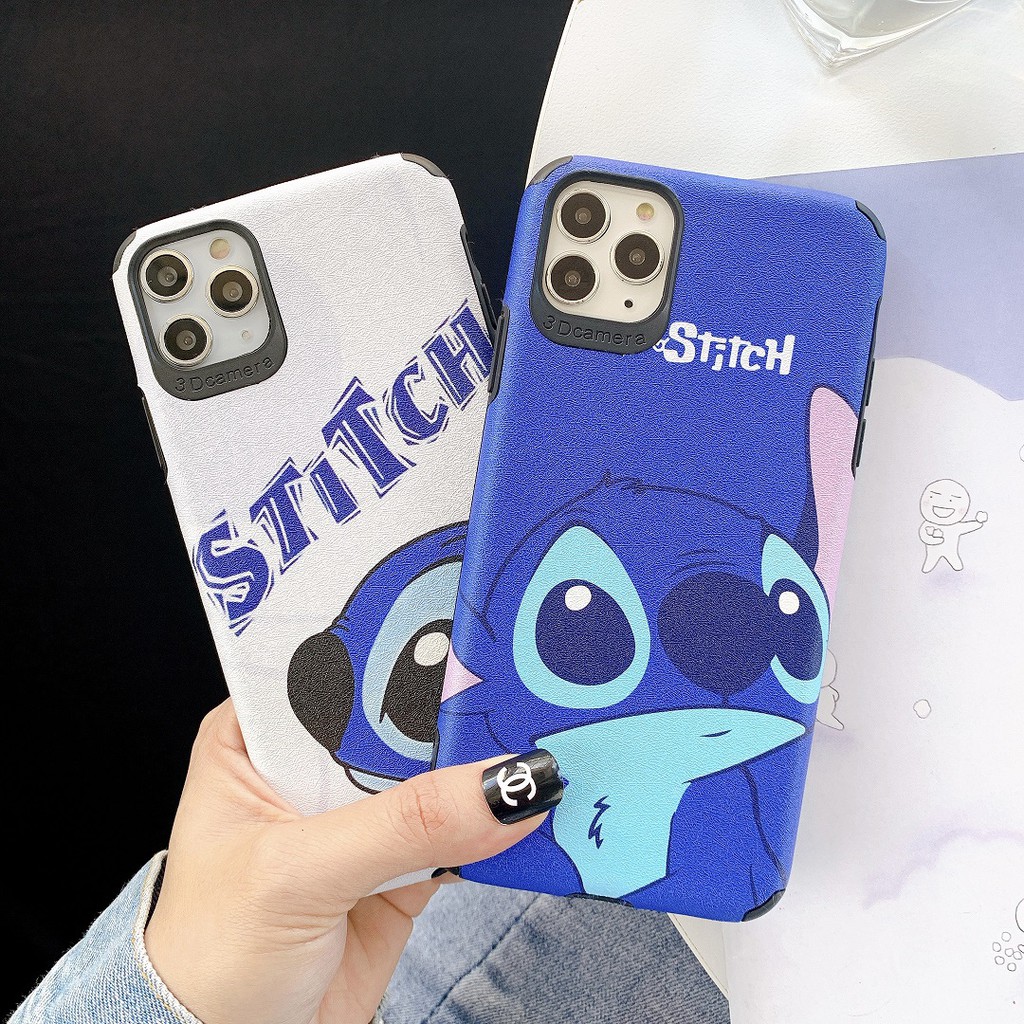 [ IPHONE ] Ốp Lưng Da IMD Lilo Stitch - R090