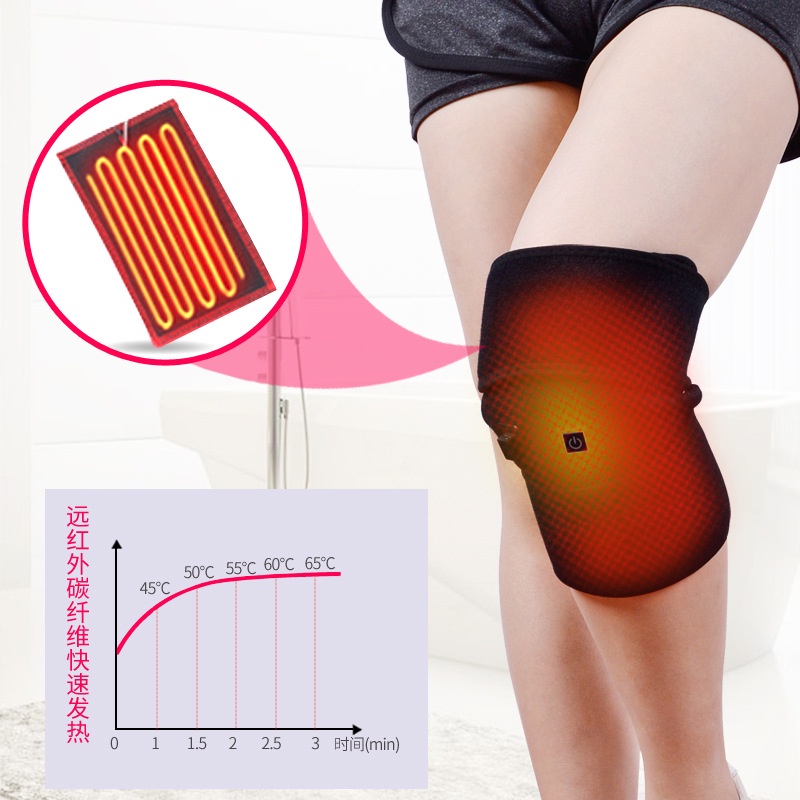 Đai khớp gối  làm nóng điều chỉnh 3 mức nhiệt hỗ trợ điều trị đau khớp gối, xương khớp gối, gai khớp gối