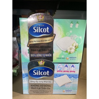 Bông tẩy trang silcot xanh / xanh lá