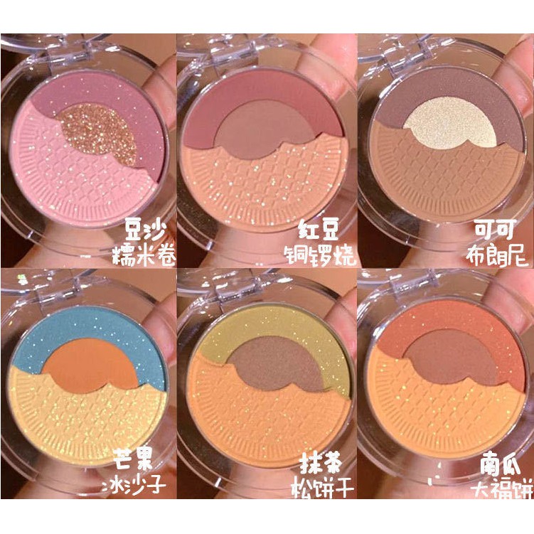 12.12⚡Bảng Phấn Mắt Ba Màu Chất Lì Lấp Lánh Chuyên Dụng Cho Trang Điểm VONGEE | BigBuy360 - bigbuy360.vn