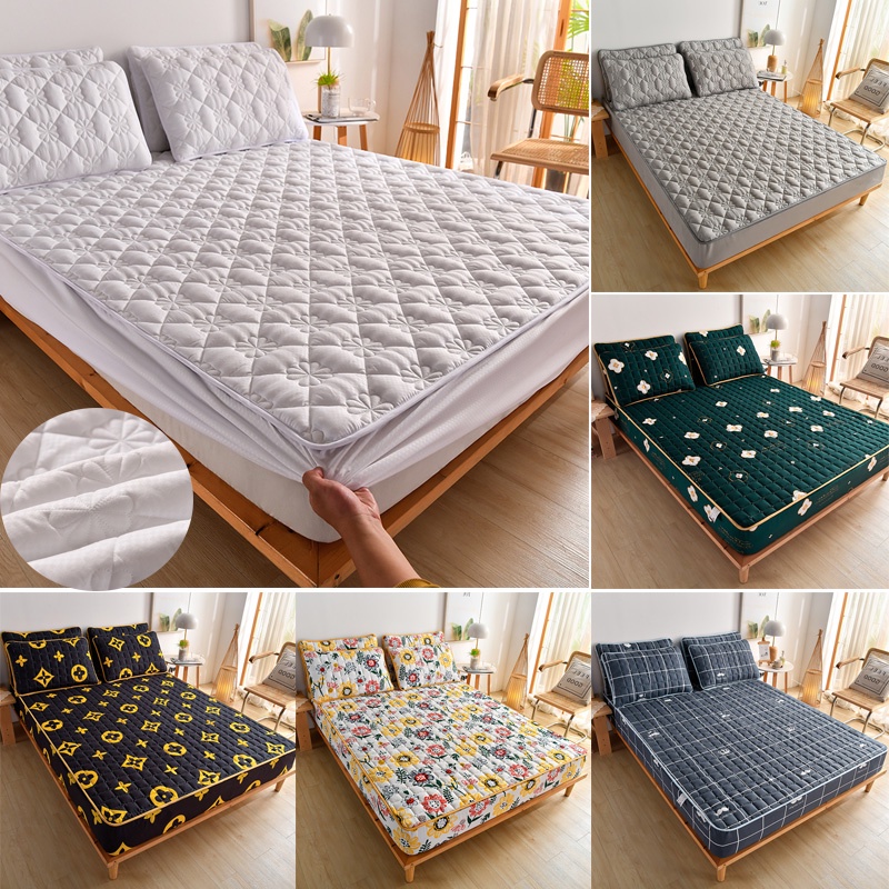 Bộ chăn gối ga giường 100% cotton mềm thoáng khí 1m2/1m6/1m8