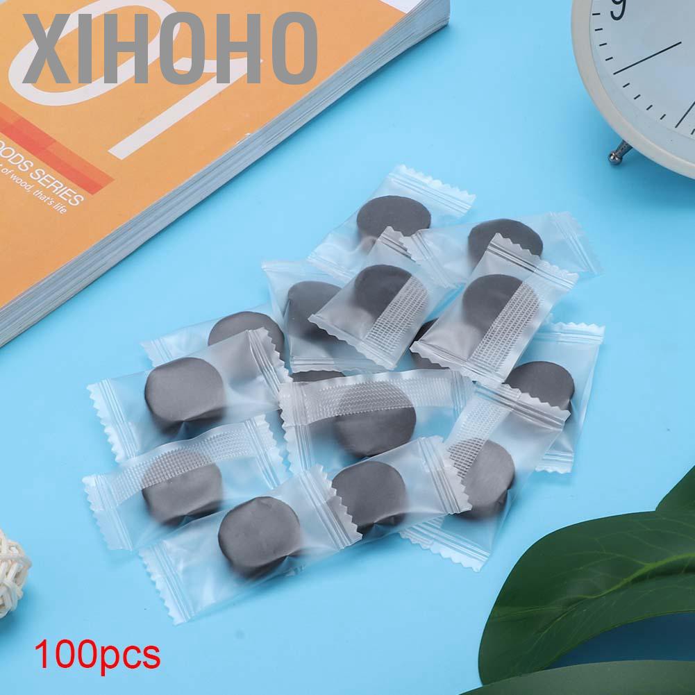 (Hàng Mới Về) Set 100 Mặt Nạ Giấy Nén Than Tre Dùng Một Lần Chăm Sóc Da Diy