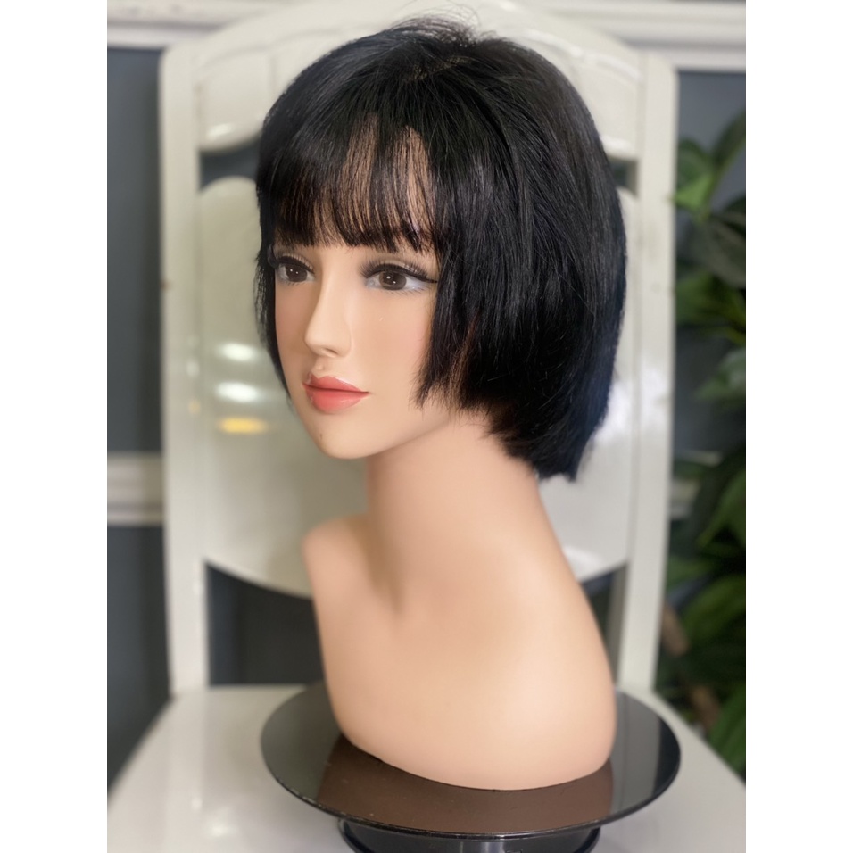 Tóc nguyên đầu bằng tóc thật 100% video- hình shop tự chụp