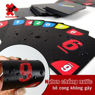 Bài UNO đen kháng nước hộp thiếc cao cấp