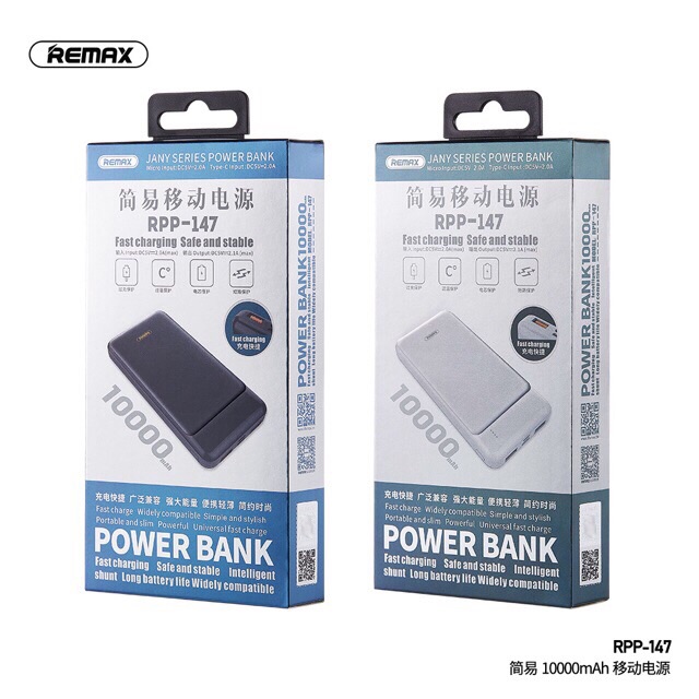 Pin dự phòng 10000mAh Remax RPP-147 chính hãng