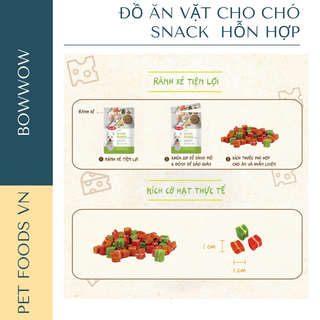 Snack hỗn hợp cho chó BOWWOW