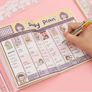 Sổ Tay Ghi Chú Nhiều Màu Sắc Thiết Kế Dễ Thương Dành Cho Học Sinh