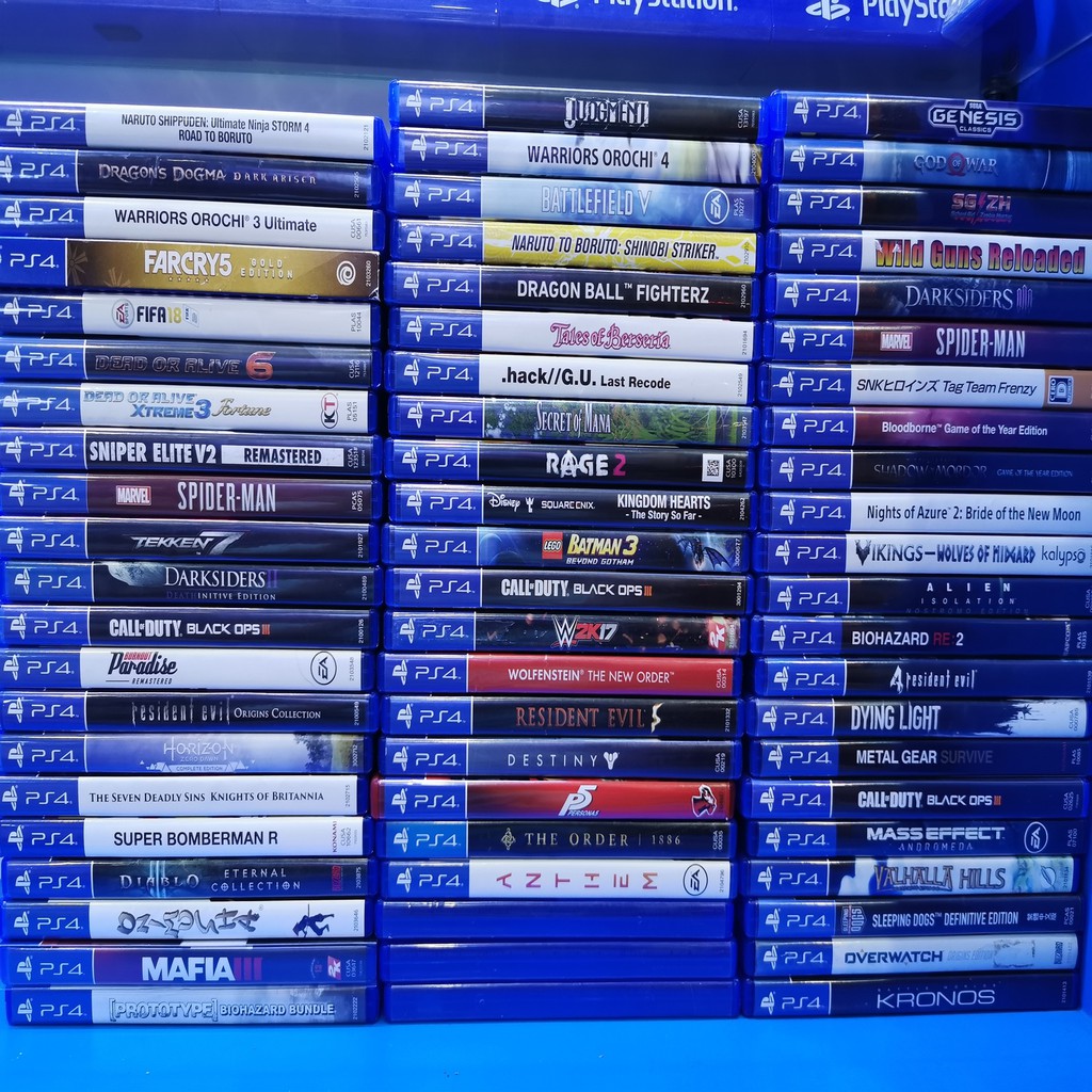 Danh Sách Đĩa Game PS4 Cũ