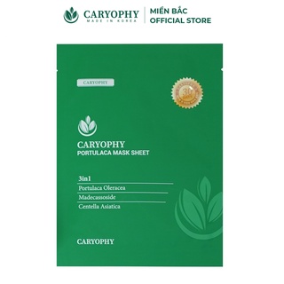 Mặt Nạ Ngăn Ngừa Mụn Chuyên Sâu Caryophy Portulaca Mask Sheet 22gr