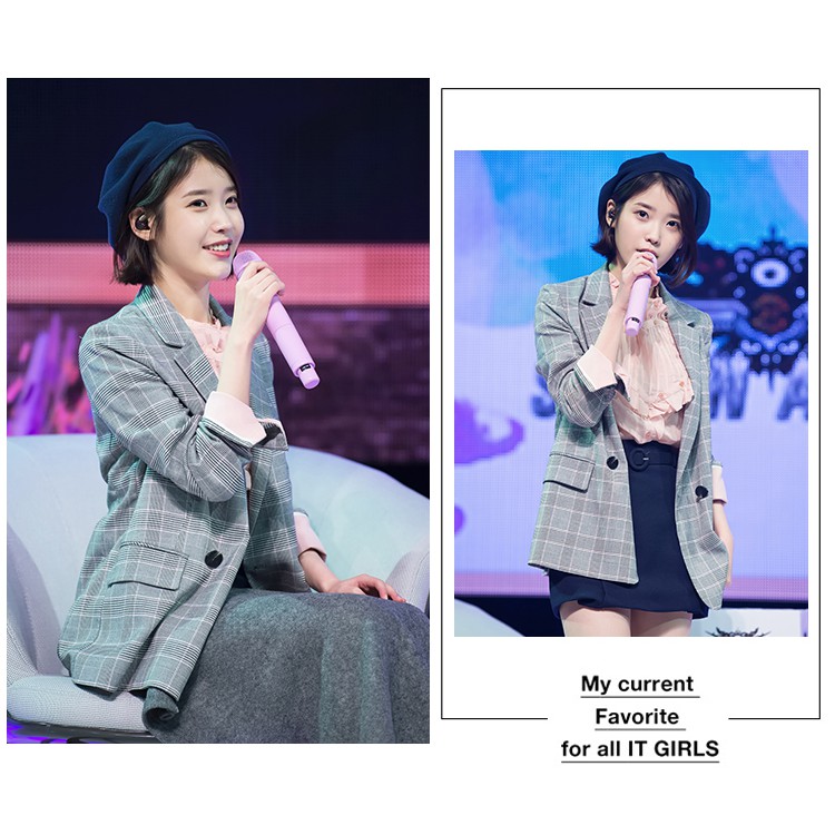 (Hàng Đẹp)Ảnh thật 3 hình cuối-Áo blazer mùa thu IU phiên bản Hàn Quốc | BigBuy360 - bigbuy360.vn