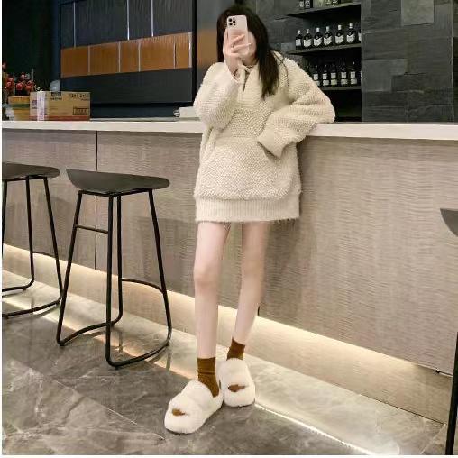 Dép Lông Xù Xinh Xắn Thời Trang Cho Nữ