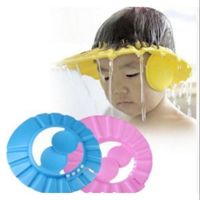 Mũ Gội Đầu Cho Bé Có Bịt Tai - Mũ Đội Đầu Chống Thấm