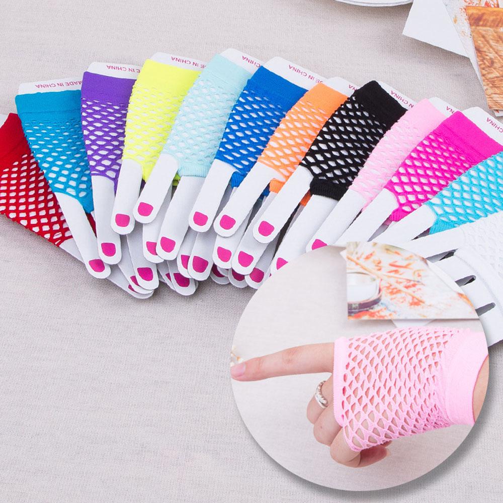 Găng Tay Lưới Hở Ngón Quyến Rũ Cho Nữ