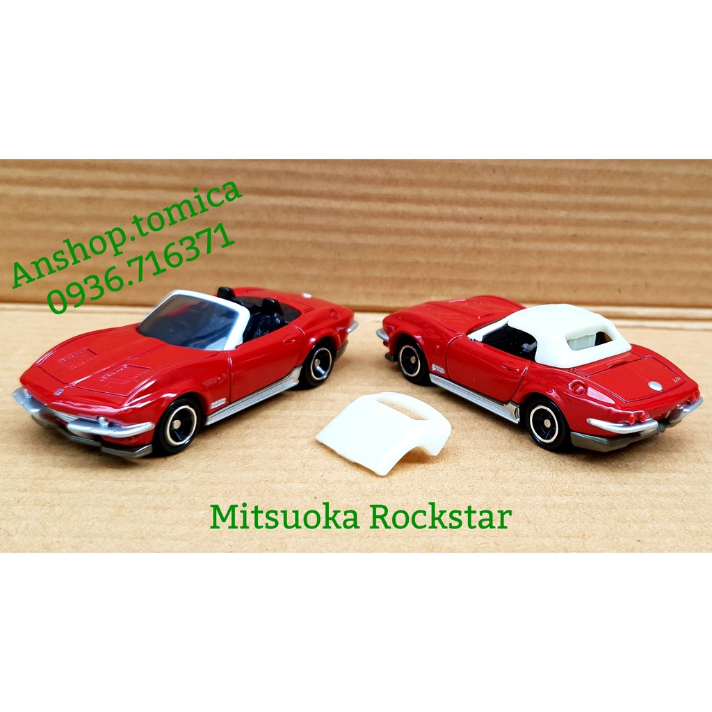 Mô hình siêu xe M i t s u o k a màu đỏ, mở được mui tomica Nhật Bản