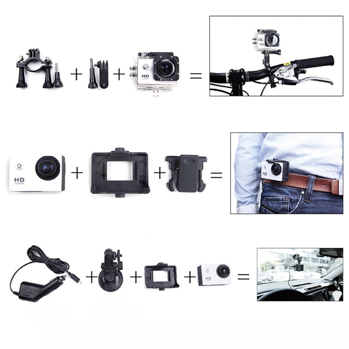 Máy quay thể thao camera hành động camera hành trình F60R 4K Ultra Hd chống nước điều khiển từ xa Phặn Phặn