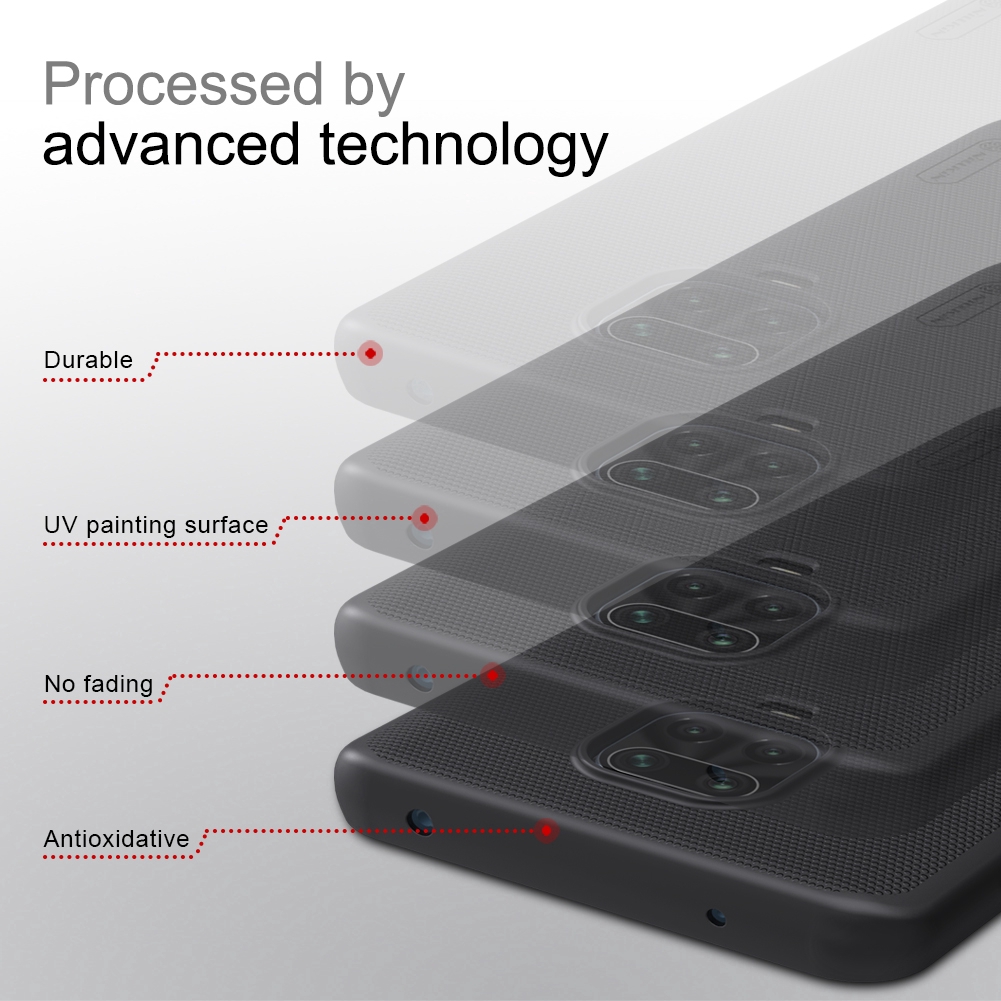 Ốp điện thoại NILLKIN PC cứng nhám cho Xiaomi Redmi Note 9s / Redmi Note 9 Pro Max